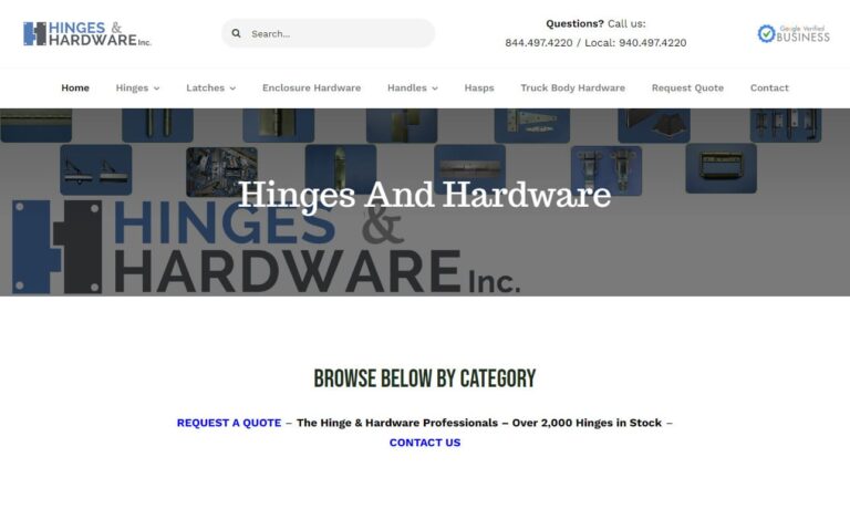 Hinges and Hardware Inc.