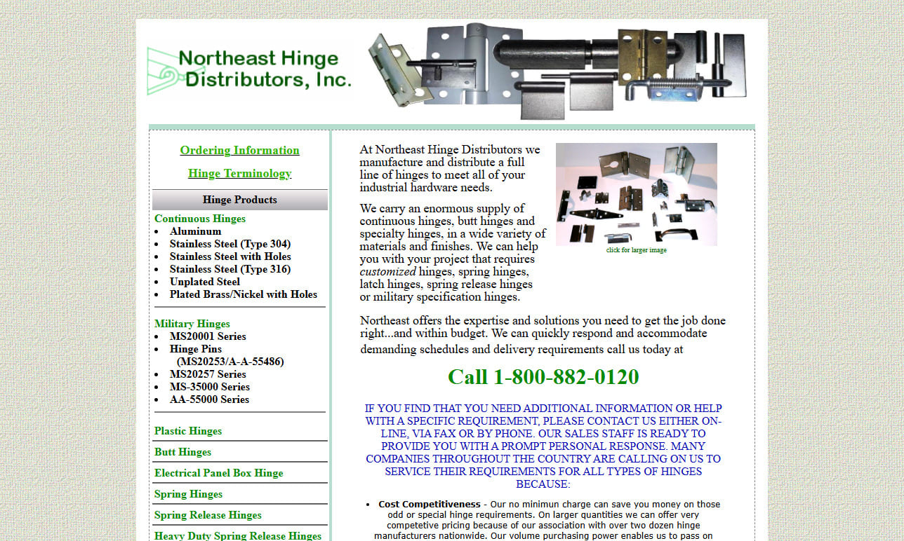 Northeast Hinge Distributors, Inc.